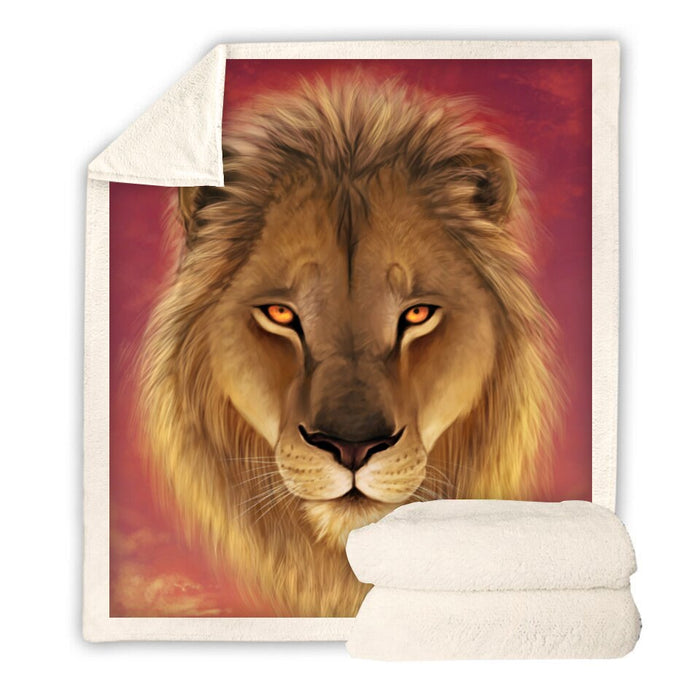 Sunrise Lion Blanket Quilt
