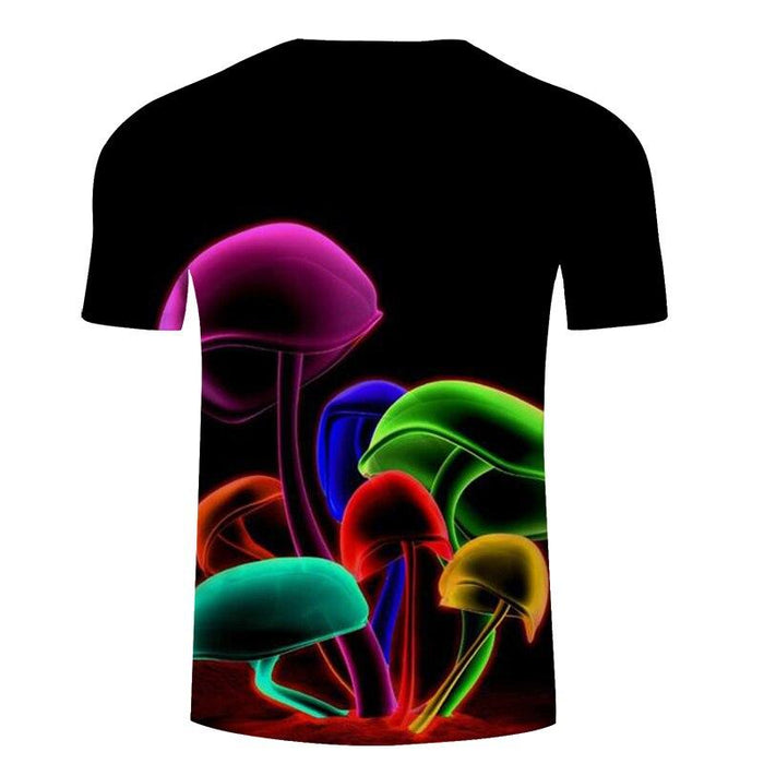Colorful Glowing Mushroom T-Shirt