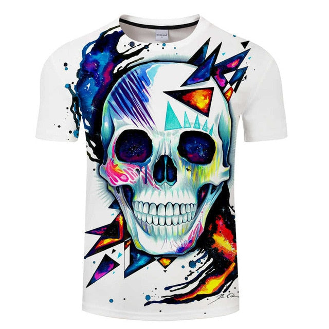 Skull Digital Art T-Shirt