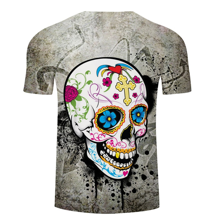 Digital Sugar Skull T-Shirt