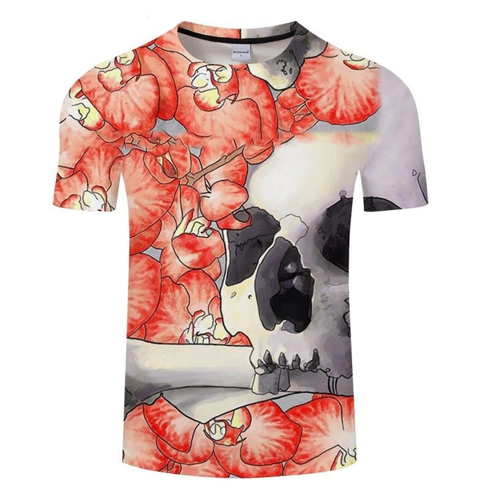 Skull and Orchids T-Shirt