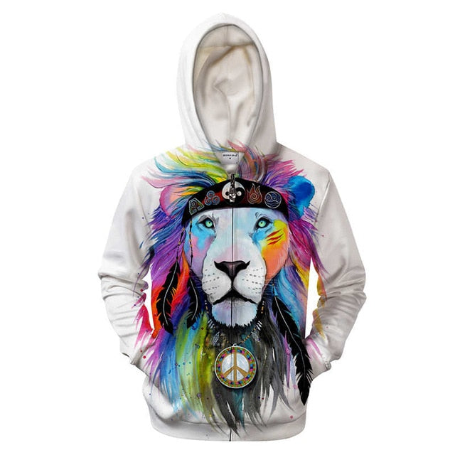 Pride Lion Zip-up Hoodie