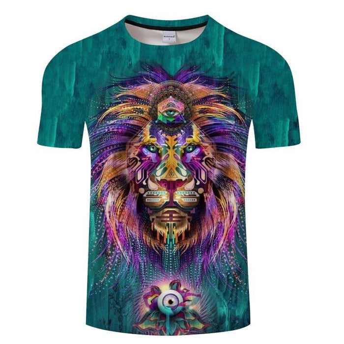 Painted Purple Lion T-Shirt