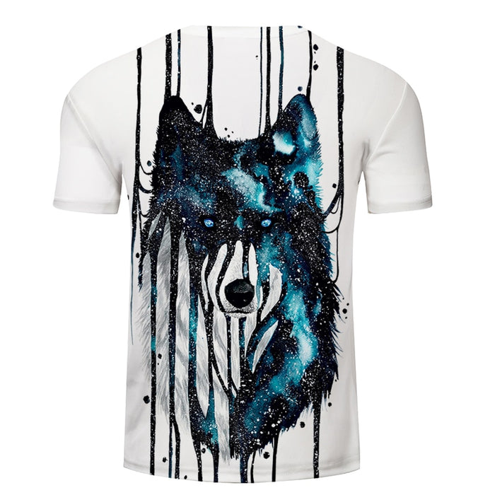 Dripping Galaxy Wolf T-Shirt