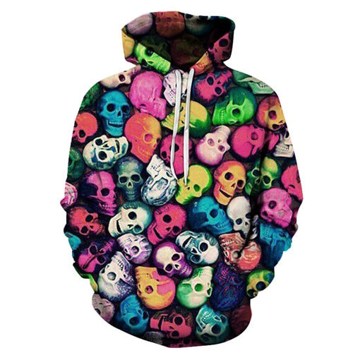 Rainbow Skulls Hoodie