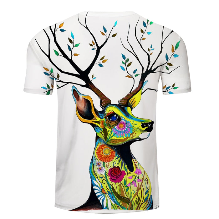 Flower & Deer T-Shirt