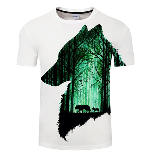 Wolf Green Forest T-Shirt