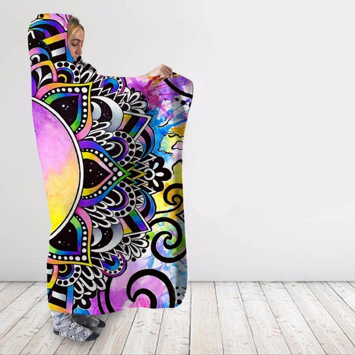 Yin Yang Mandala Blanket Hoodie