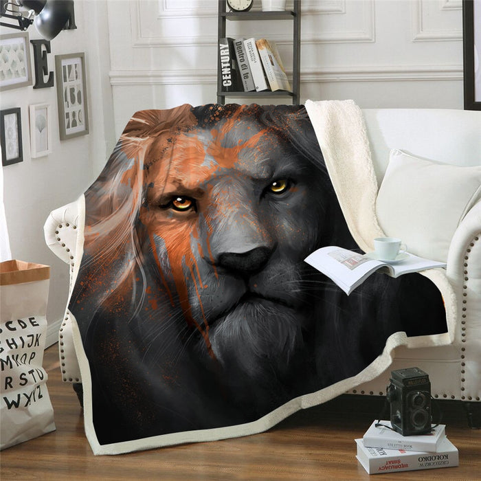 Lion in the Shadows Blanket Quilt