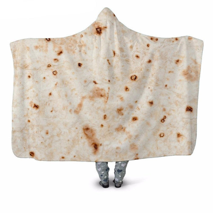 Tortilla Print Blanket Hoodie